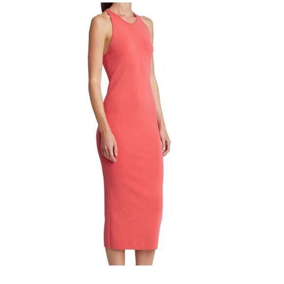Women's A.L.C. Marc Midi Guava Dress Size XS - Picture 1 of 8